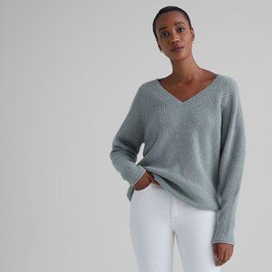 Club Monaco Cashmere V-Neck Sweater - Sea Glass Size M